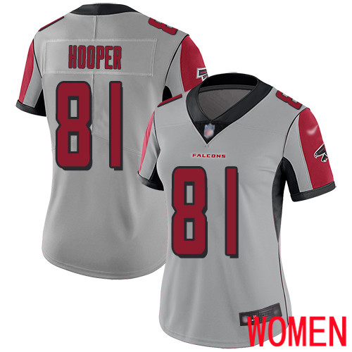 Atlanta Falcons Limited Silver Women Austin Hooper Jersey NFL Football 81 Inverted Legend